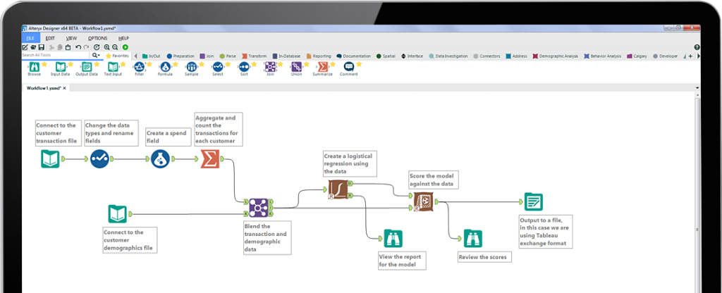 View of alteryx dashboard